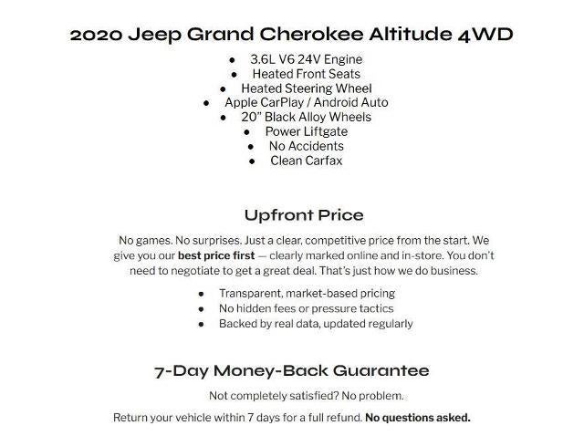 2020 Jeep Grand Cherokee Altitude 4x4