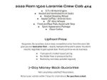 2022 RAM 1500 Laramie 4x4 Crew Cab 5'7 Box