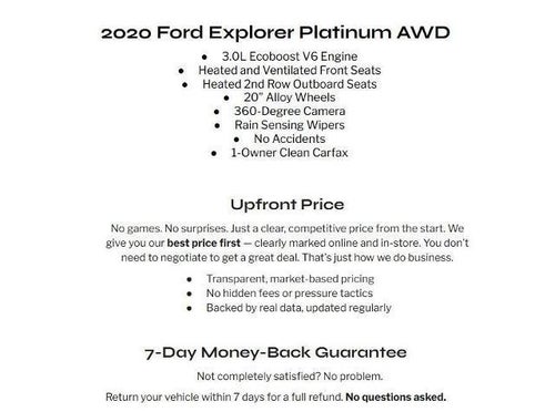 2020 Ford Explorer Platinum 4WD