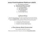 2020 Ford Explorer Platinum 4WD