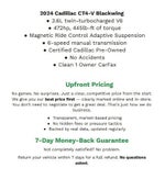 2024 Cadillac CT4-V 4dr Sdn Blackwing