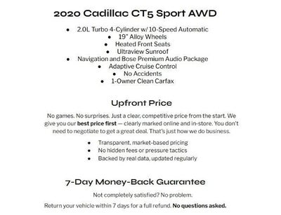 2020 Cadillac CT5 4dr Sdn Sport