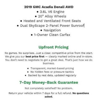 2019 GMC Acadia AWD 4dr Denali