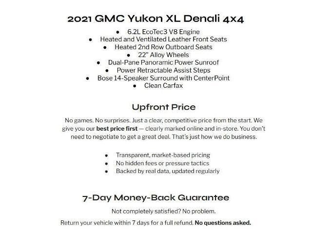 2021 GMC Yukon XL 4WD 4dr Denali