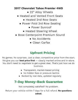 2017 Chevrolet Tahoe 4WD 4dr Premier