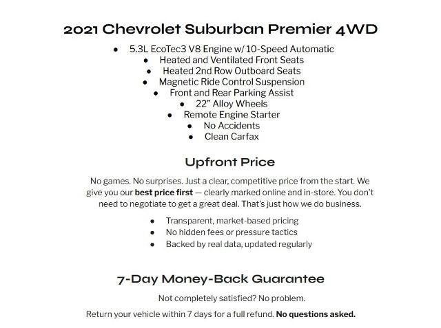 2021 Chevrolet Suburban 4WD 4dr Premier