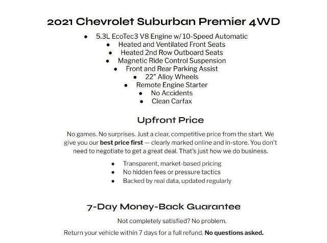2021 Chevrolet Suburban 4WD 4dr Premier