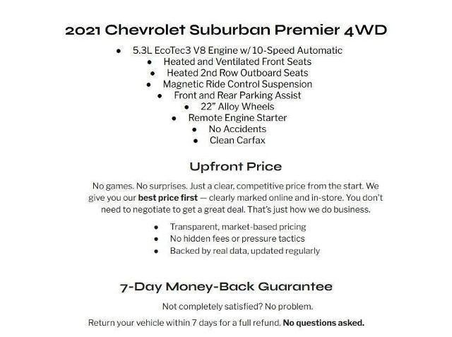 2021 Chevrolet Suburban 4WD 4dr Premier