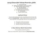 2023 Chevrolet Tahoe 4WD 4dr Premier