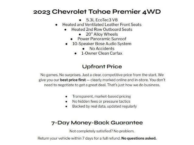 2023 Chevrolet Tahoe 4WD 4dr Premier