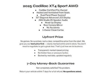 2025 Cadillac XT4 AWD 4dr Sport