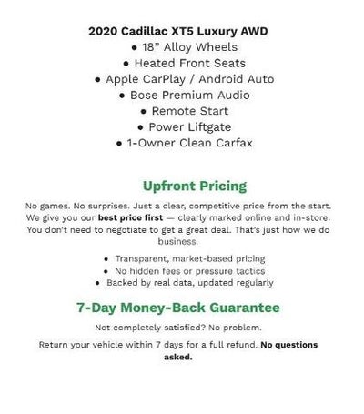 2020 Cadillac XT5 AWD 4dr Luxury