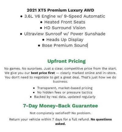 2021 Cadillac XT5 AWD 4dr Premium Luxury