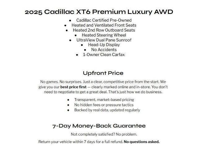 2025 Cadillac XT6