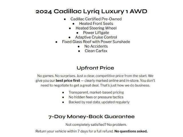 2024 Cadillac Lyriq Luxury 1 AWD's photo