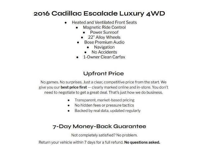 2016 Cadillac Escalade AWD Luxury's photo