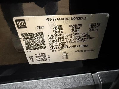 2022 Cadillac Escalade 4WD 4dr Sport