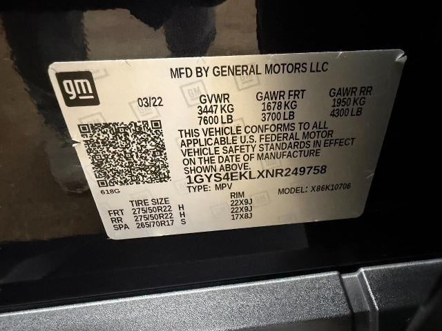 2022 Cadillac Escalade 4WD 4dr Sport