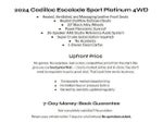 2024 Cadillac Escalade Sport Platinum