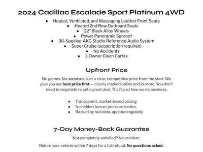 2024 Cadillac Escalade Sport Platinum