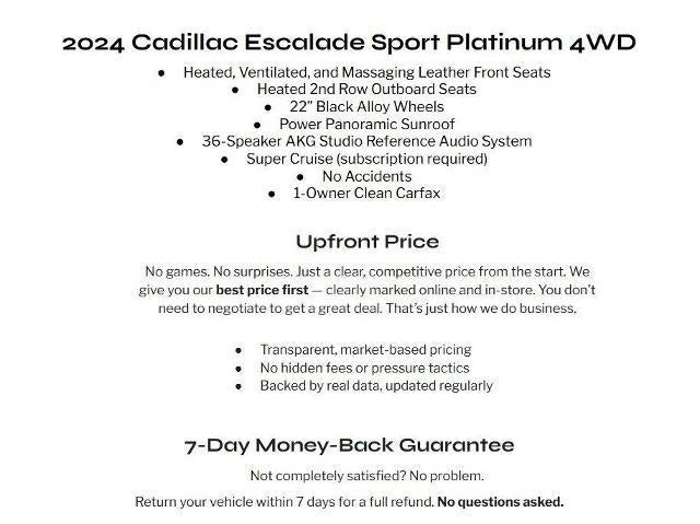 2024 Cadillac Escalade Sport Platinum