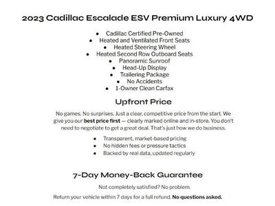 2023 Cadillac Escalade ESV 4WD 4dr Premium Luxury