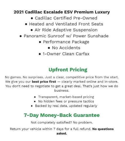 2021 Cadillac Escalade ESV 4WD 4dr Premium Luxury