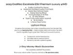 2023 Cadillac Escalade ESV 4WD 4dr Premium Luxury