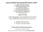 2024 Cadillac Escalade ESV 4WD 4dr Sport