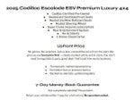 2025 Cadillac Escalade ESV 4WD 4dr Premium Luxury