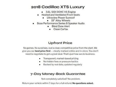 2018 Cadillac XTS 4dr Sdn Luxury FWD