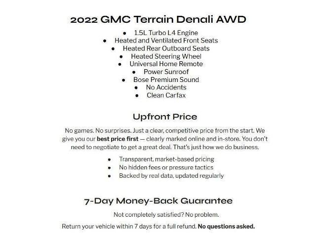 2022 GMC Terrain AWD 4dr Denali