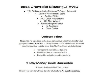 2024 Chevrolet Blazer AWD 4dr LT w/3LT