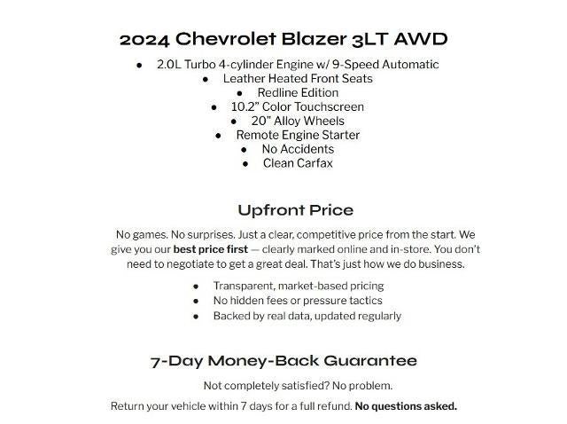2024 Chevrolet Blazer AWD 4dr LT w/3LT