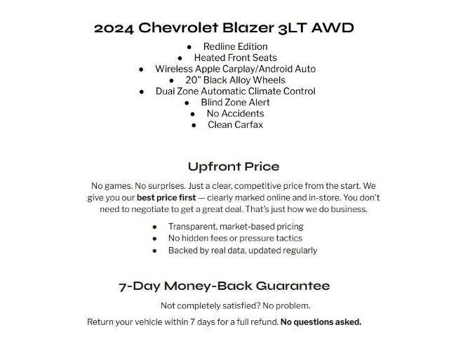 2024 Chevrolet Blazer AWD 4dr LT w/3LT