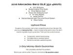 2016 Mercedes-Benz GLE 4MATIC® 4dr GLE 350