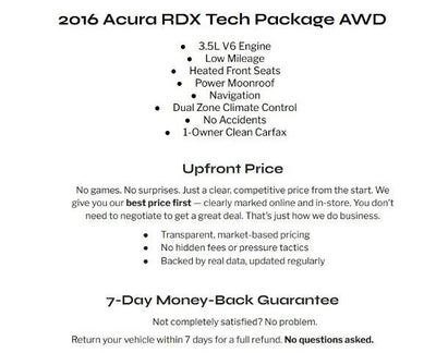 2016 Acura RDX AWD 4dr Tech Pkg