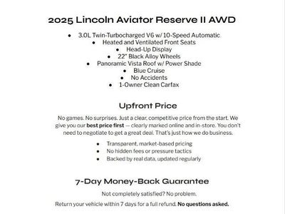 2025 Lincoln Aviator Reserve AWD
