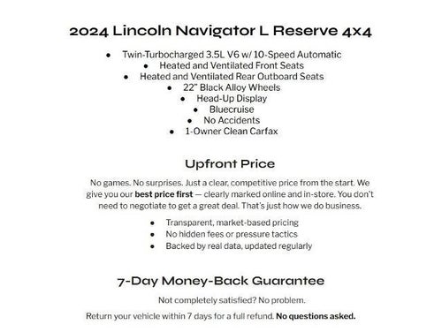 2024 Lincoln Navigator L Reserve 4x4