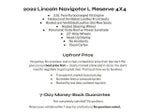 2022 Lincoln Navigator L Reserve 4x4