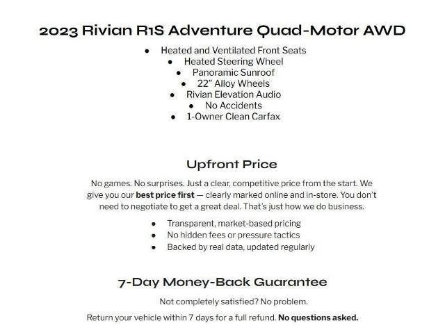 2023 RIVIAN R1S Adventure Quad-Motor Large Pack