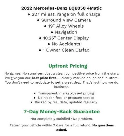 2022 Mercedes-Benz EQB EQB 350 4MATIC® SUV