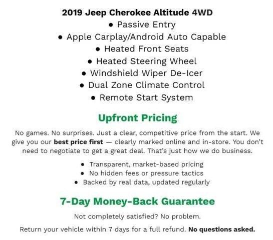 2019 Jeep Cherokee SPORT UTILITY