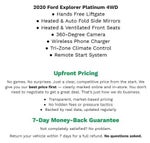 2020 Ford Explorer PLATINUM 4WD **HANDS FREE LIFTGATE**360-DEGREE CAMERA**HEATED & VENTILATED FRONT SEATS**
