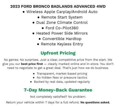 2023 Ford Bronco SPORT UTILITY