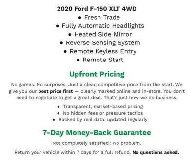 2020 Ford F-150 XLT 4WD SuperCrew 5.5' Box