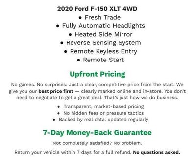 2020 Ford F-150 XLT 4WD SuperCrew 5.5' Box