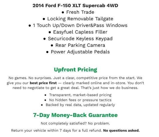 2014 Ford F-150 4WD SuperCab 145 XLT