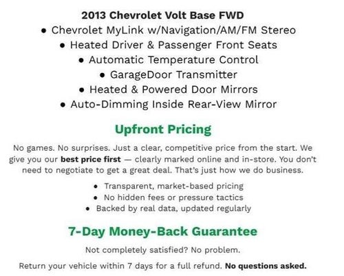 2013 Chevrolet Volt 5dr HB