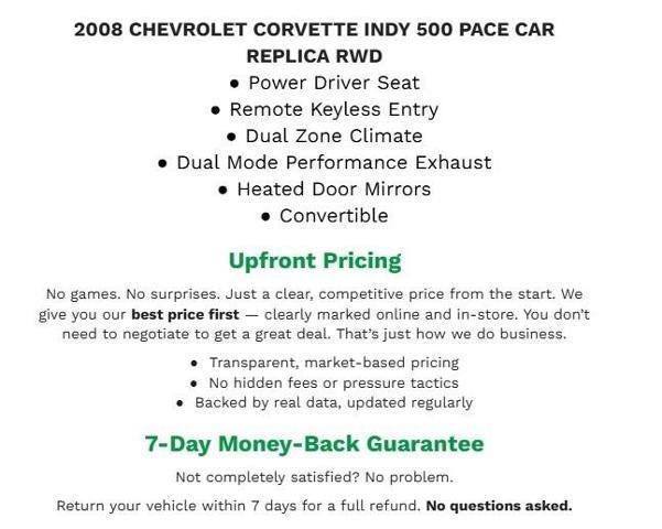 2008 Chevrolet Corvette 2dr Conv